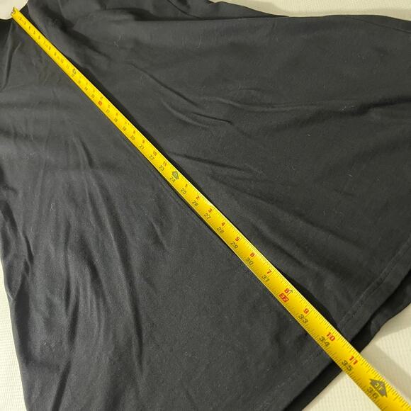 Velvet Graham & Spencer Anthropologie Puff Sleeve V Neck Black Dress Size Medium - Picture 5 of 8